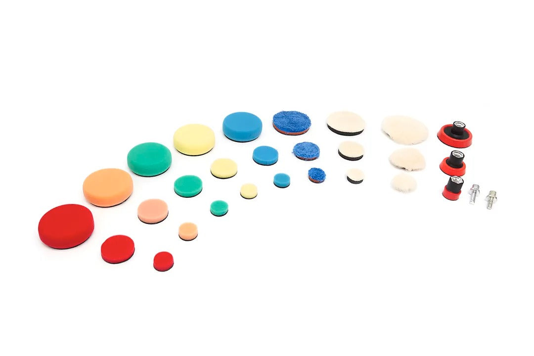 SET REZERVE BURETI PENTRU LUSTRUIT SI POLISH AUTO M14X6MM 29 PIESE HBM OLANDA