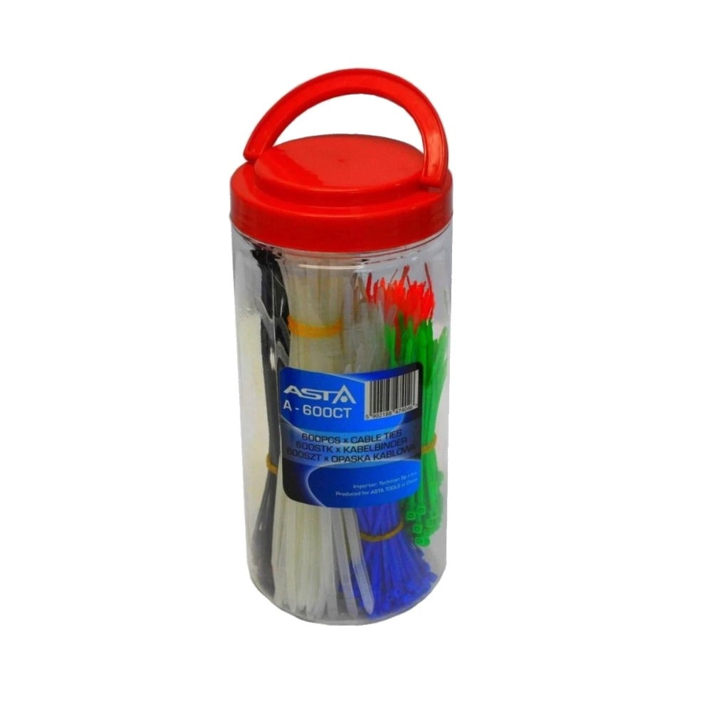 SET 600 DE COLIERE DIN PLASTIC