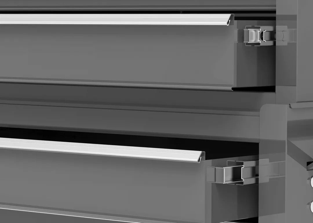 DULAP METALIC PENTRU SCULE, 2 PIESE, 8 SERTARE, GRI – HBM, PREMIUM, OLANDA