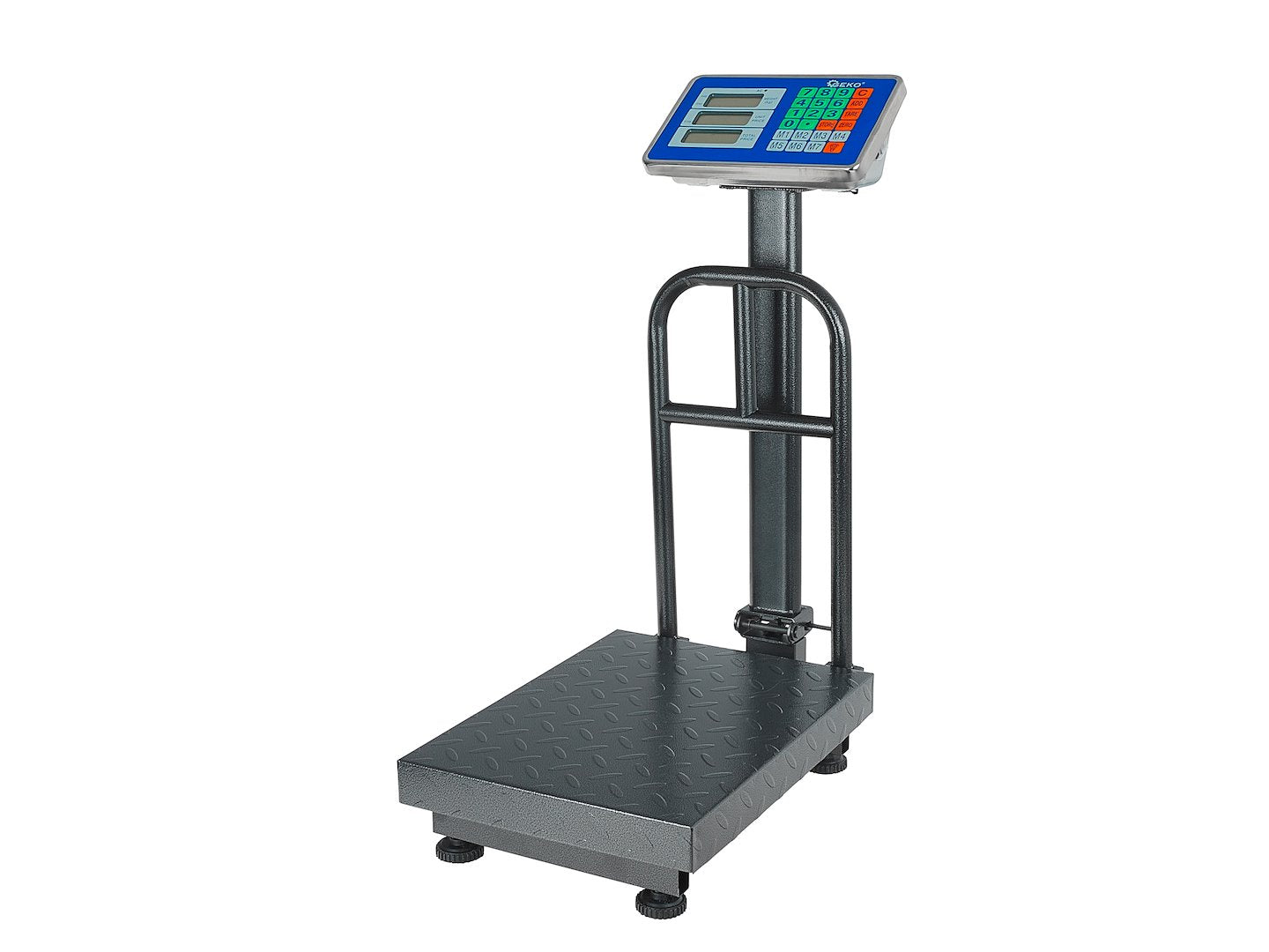Cantar comercial cu platforma ecran LCD 150kg GEKO
