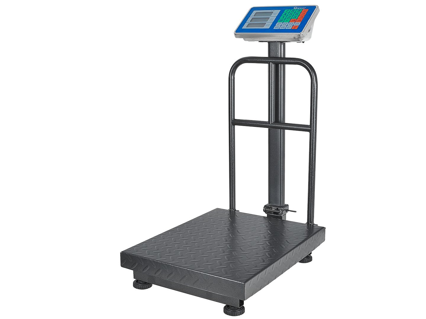 Cantar comercial cu platforma ecran LCD 300kg GEKO