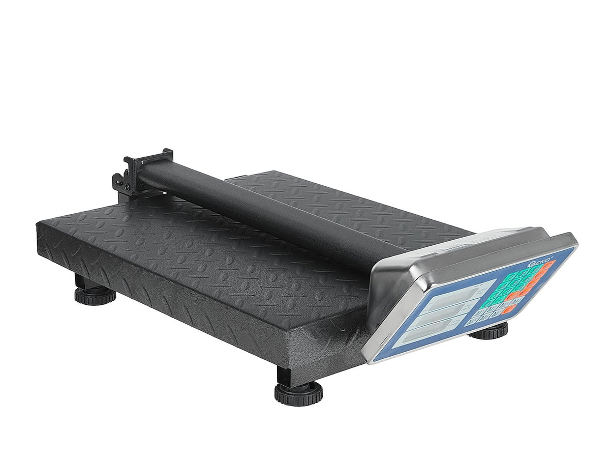 Cantar comercial cu platforma ecran LCD 300kg GEKO