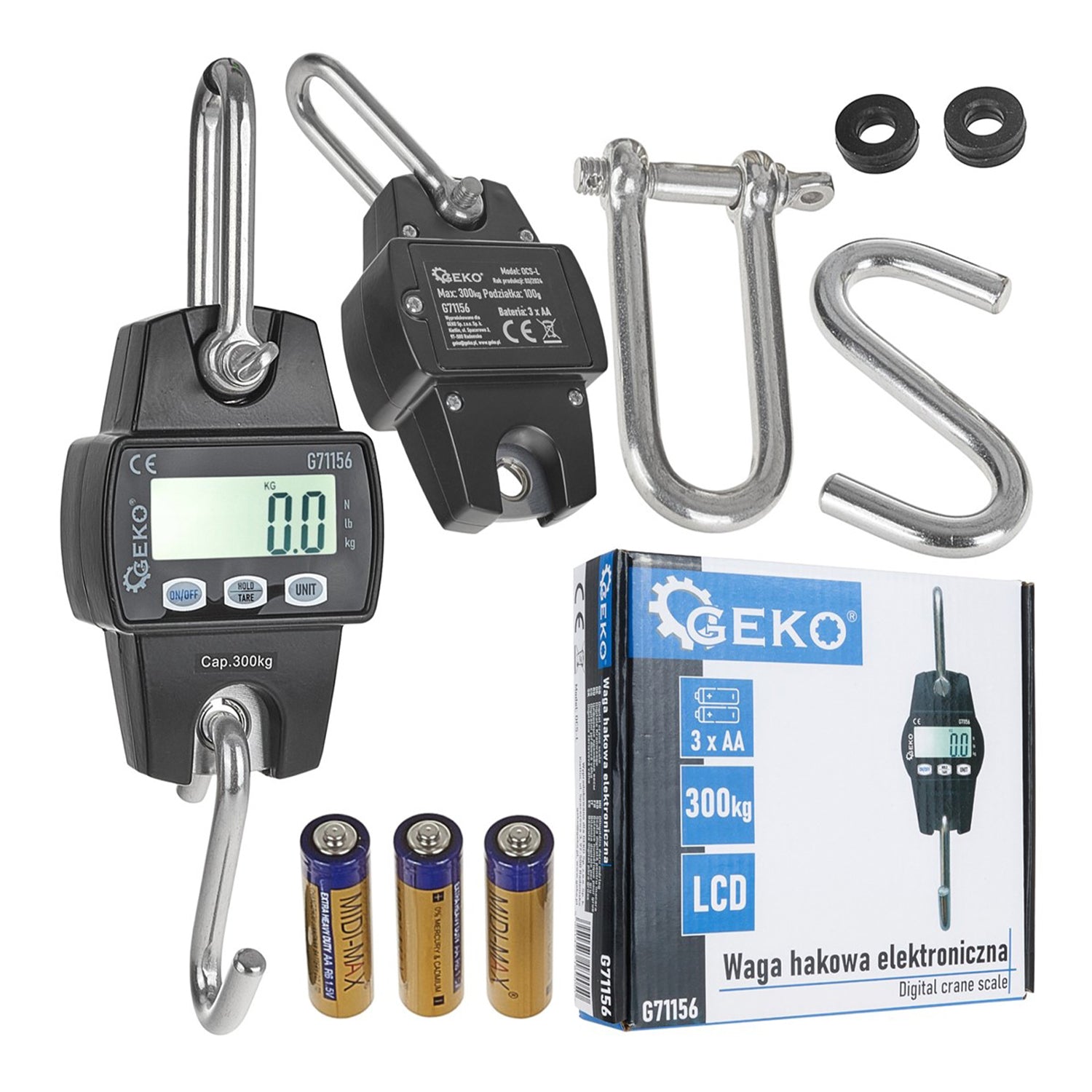 Cantar digital de macara 300kg GEKO