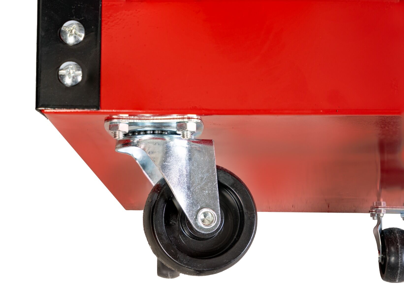 Carucior mobil metalic cu 3 rafturi suport surubelnite 4 roti pivotante INVENTO - dimensiunea raftului: 68 x 35 x 5.5 cm