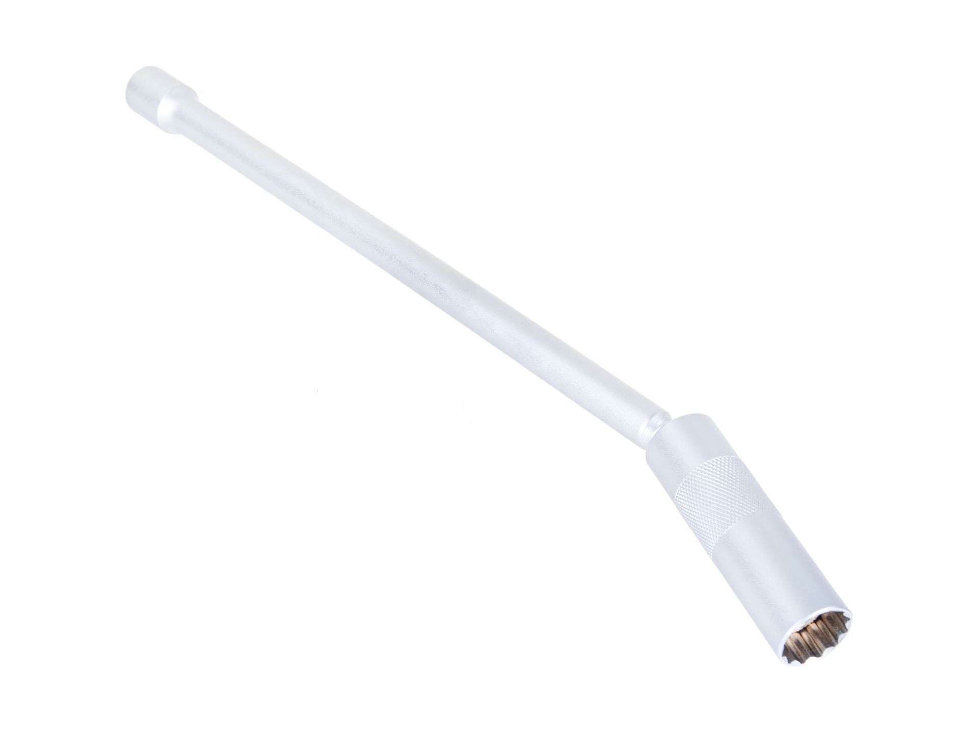 Cheie tubulara lunga pentru bujii 16mm 3/8 310 mm, cu articulatie cardanica, pereti subtiri CRV - GEKO