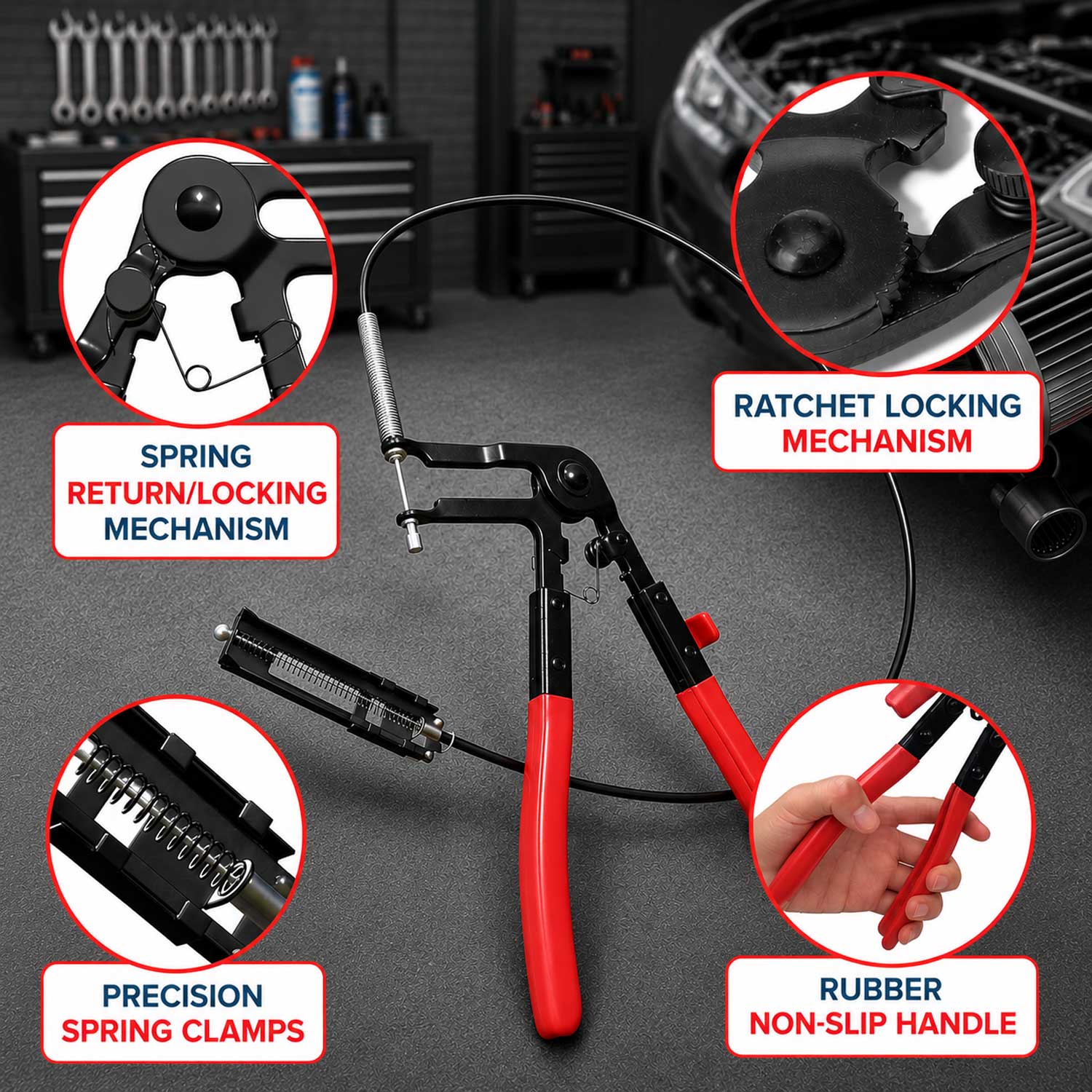 Cleste coliere cu cablu model 3 GEBO TOOLS