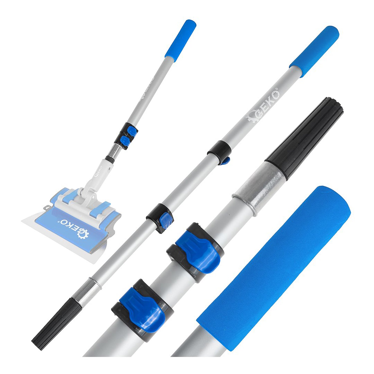 Coada tija telescopica 0.8 - 2m din aluminiu pentru gletiere, GEKO