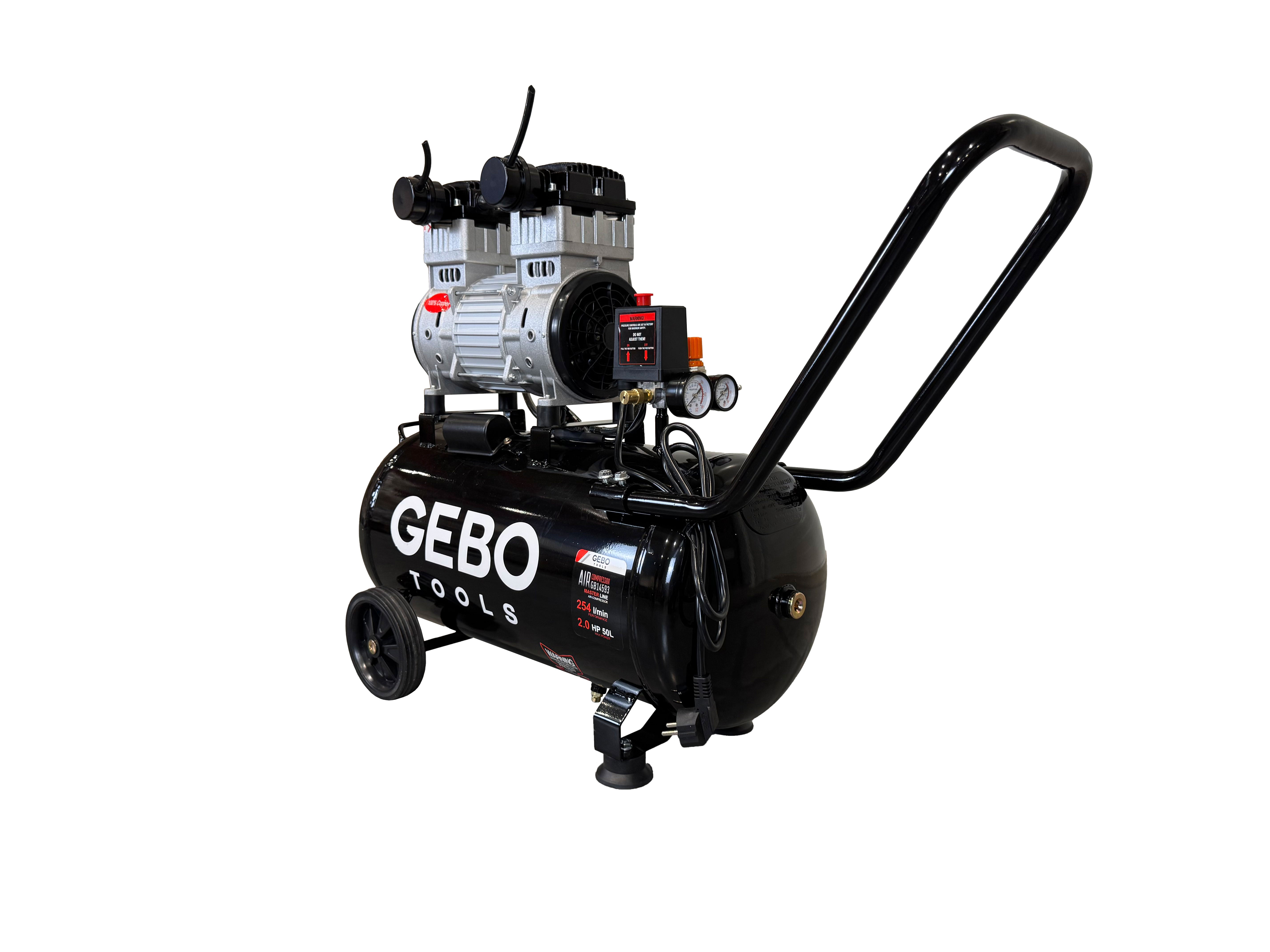 Compresor silentios 50l 2CP GEBO TOOLS