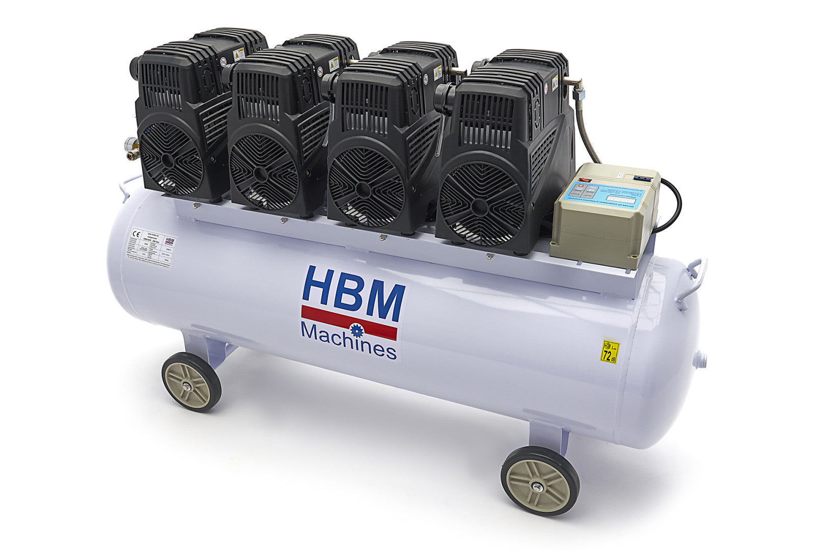 Compresor silentios cu zgomot redus fara ulei 200l 8cp HBM MACHINES OLANDA