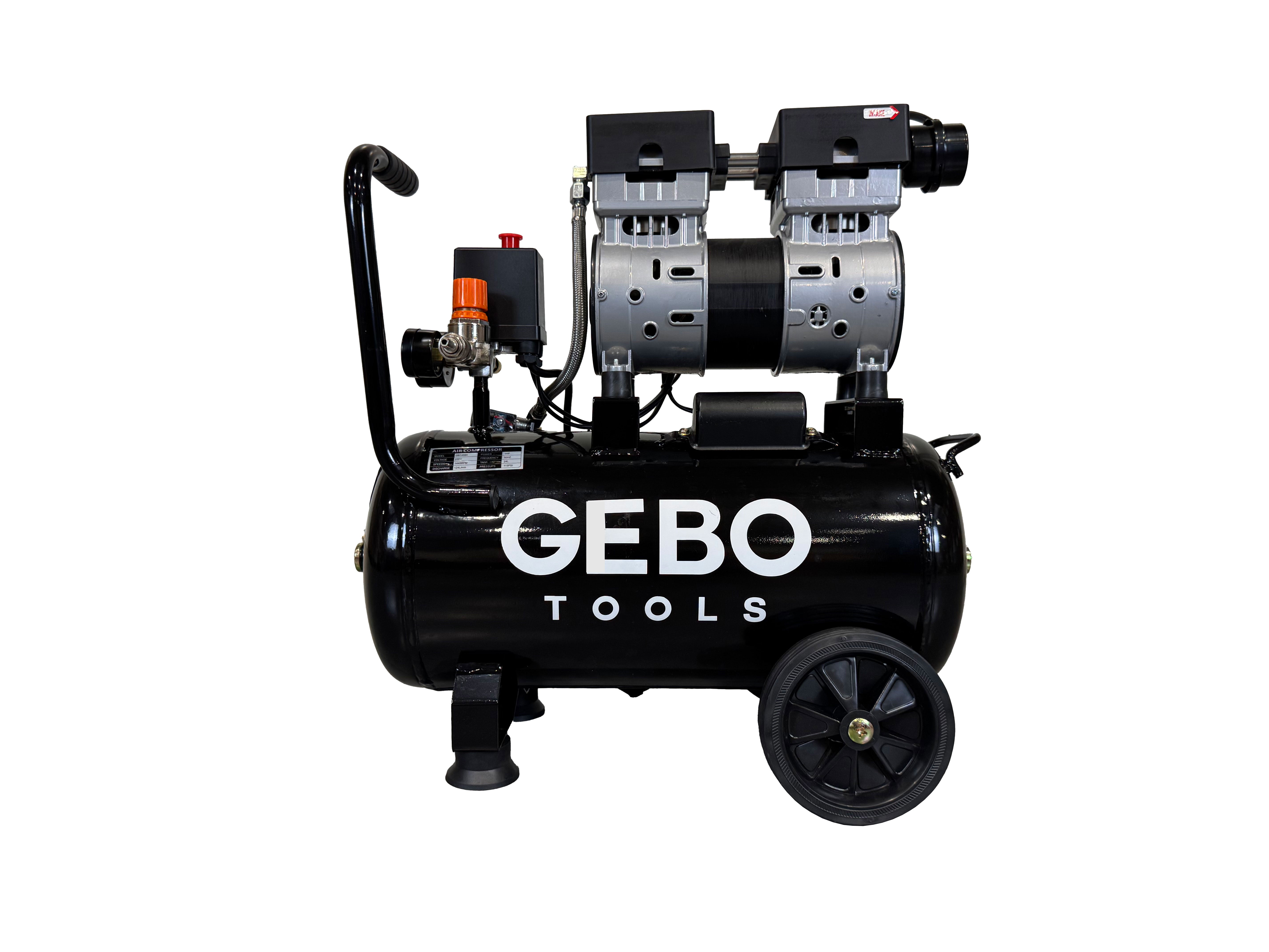 Compresor silentios fara zgomot fara ulei 24L GEBO TOOLS