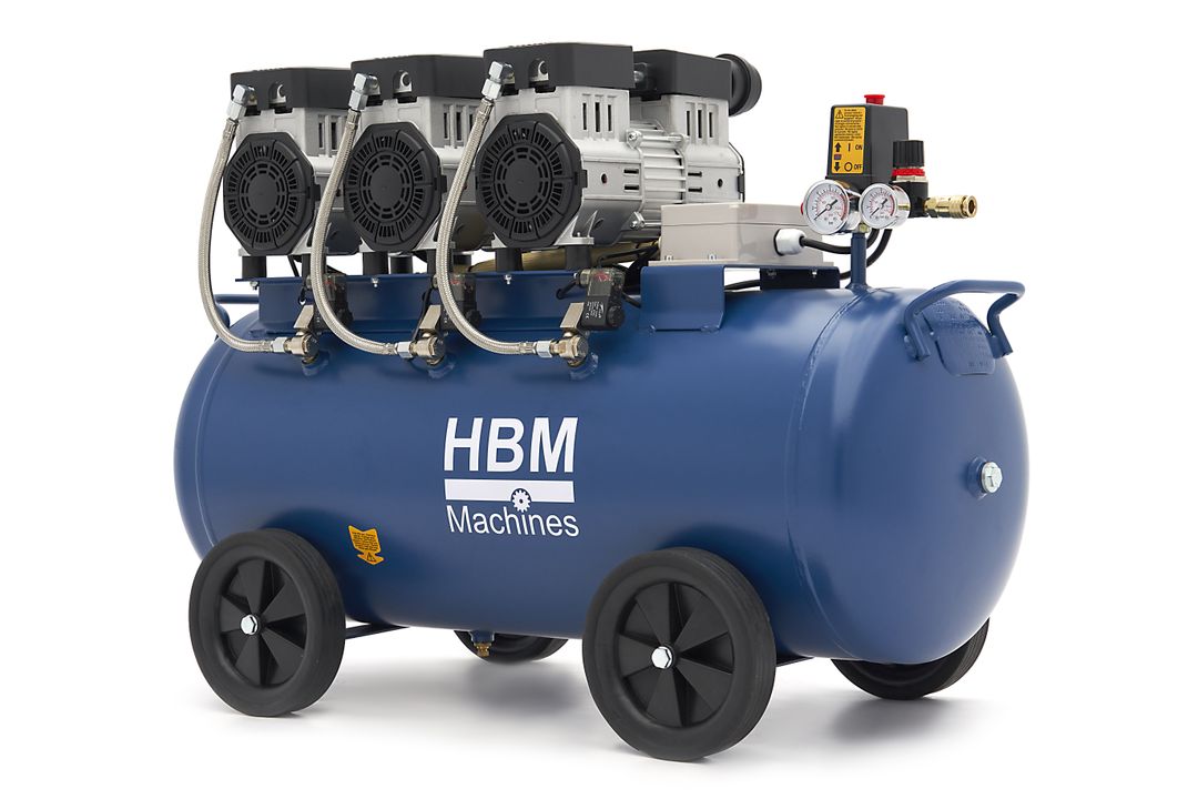 Compresor silentios zgomot redus fara ulei 90l HBM MACHINES