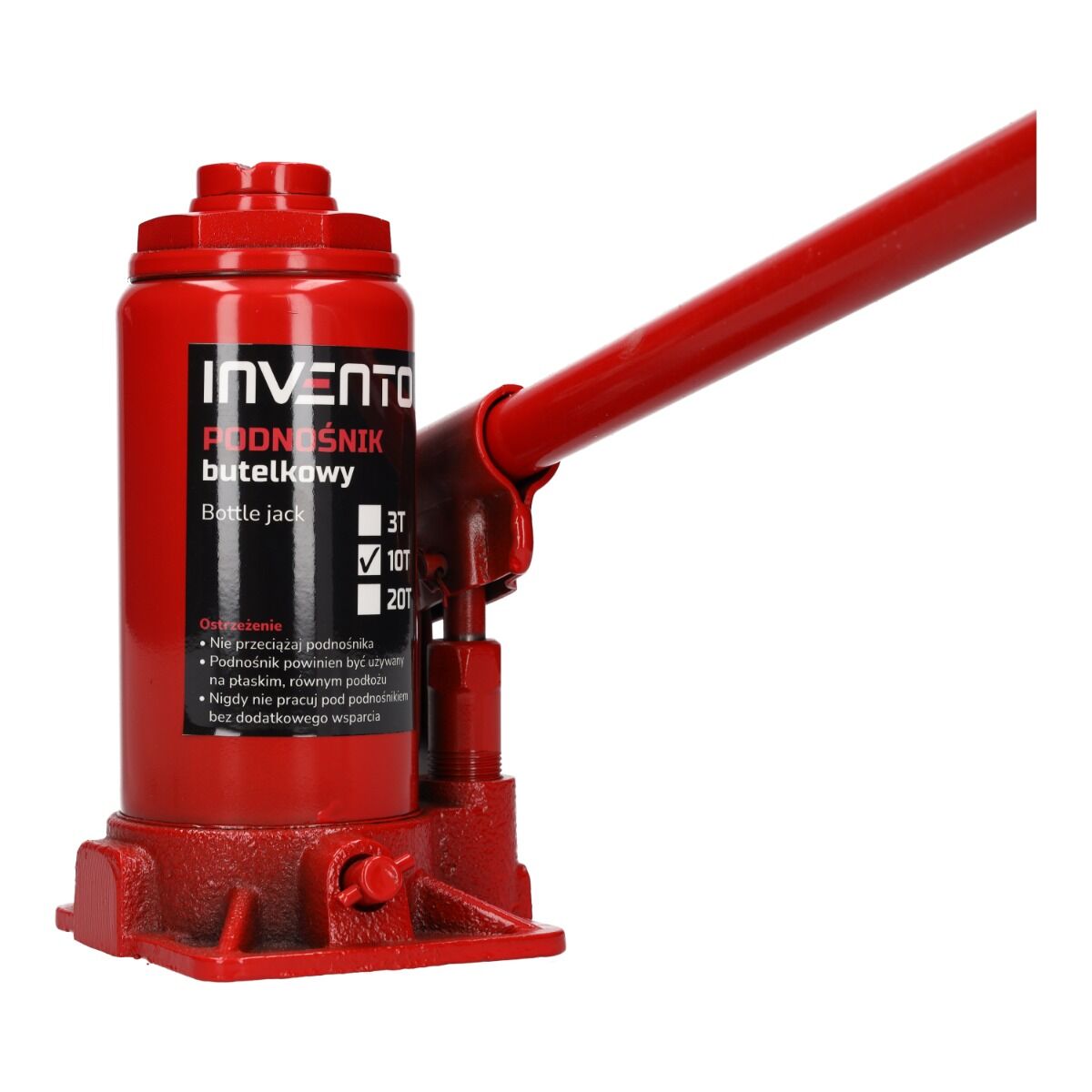 Cric hidraulic cilindric tip butelie de 10T INVENTO
