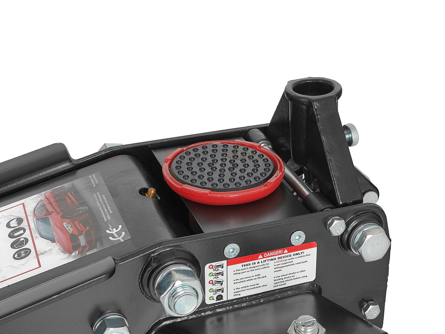 Cric hidraulic cu dublu cilindru tip crocodil cu talie joasa si inaltator 2/3T 98-760mm