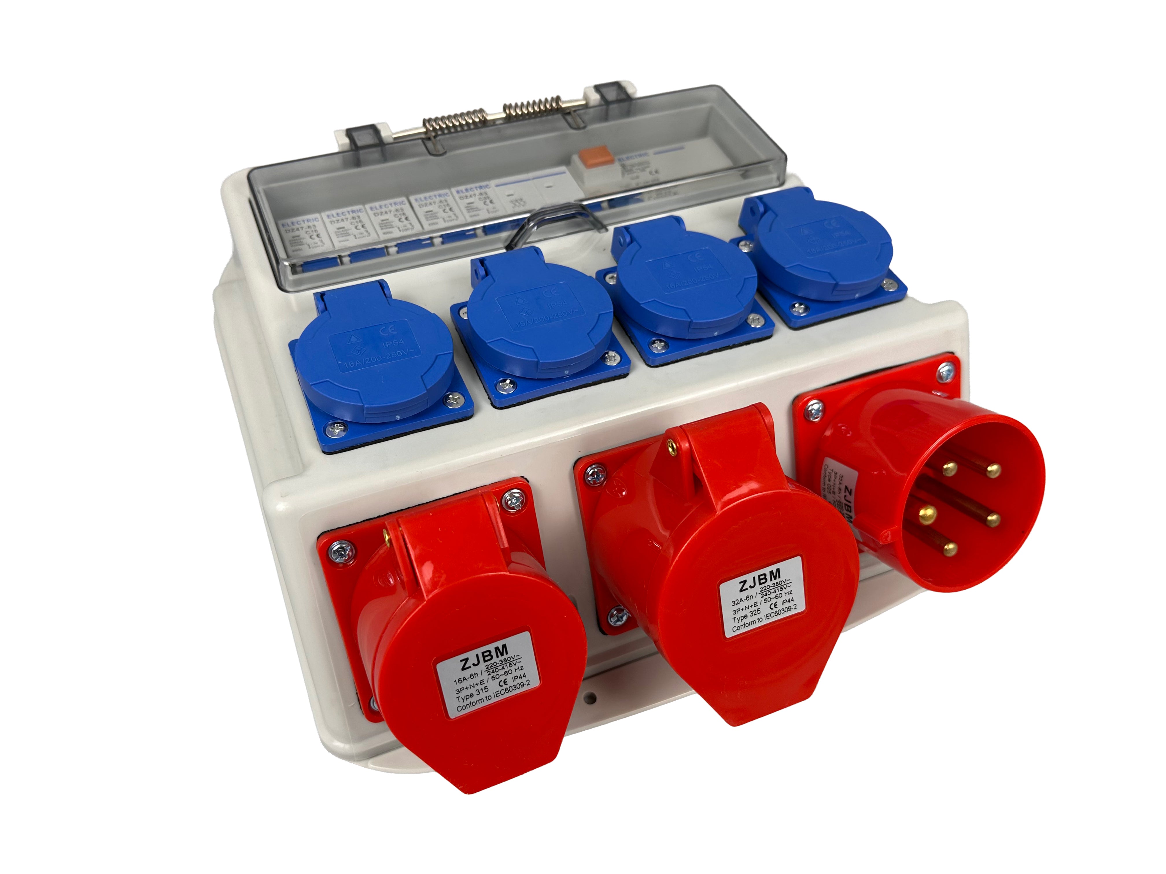 Cutie de distributie+protectie portabila 3x400V 4x230V IP44 GEBO TOOLS