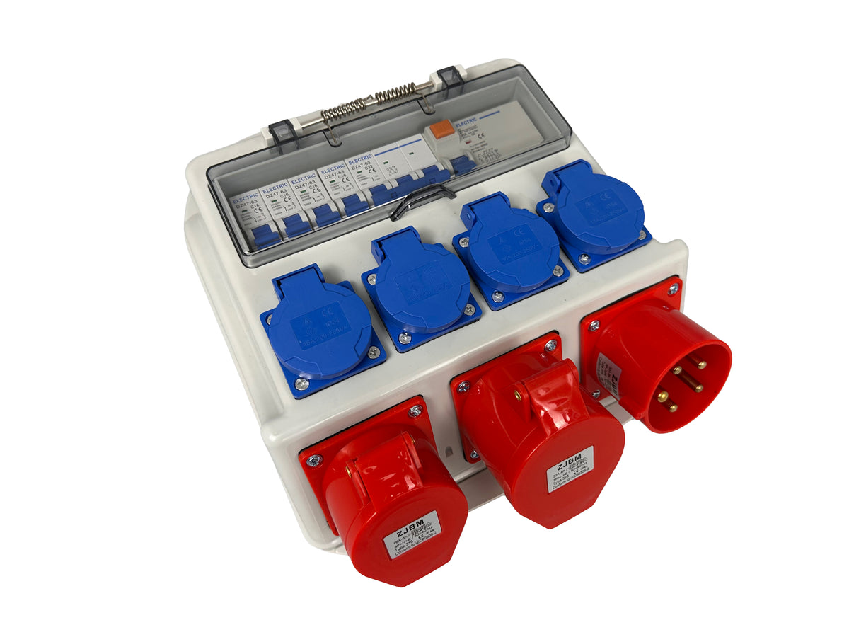 Cutie de distributie+protectie portabila 3x400V 4x230V IP44 GEBO TOOLS