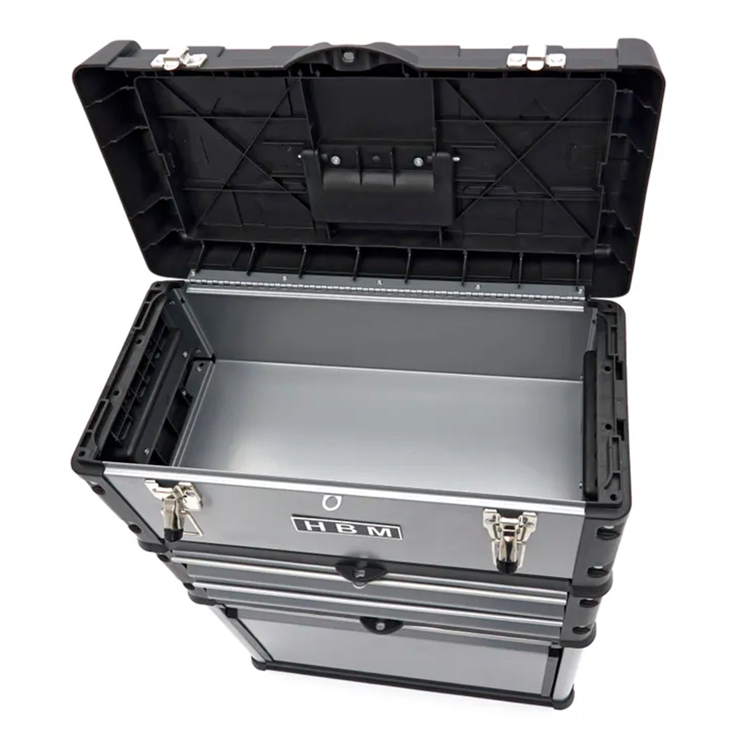 SET 3 CUTII MODULARE PENTRU SCULE - CU ROTI SI MANER TELESCOPIC - HBM