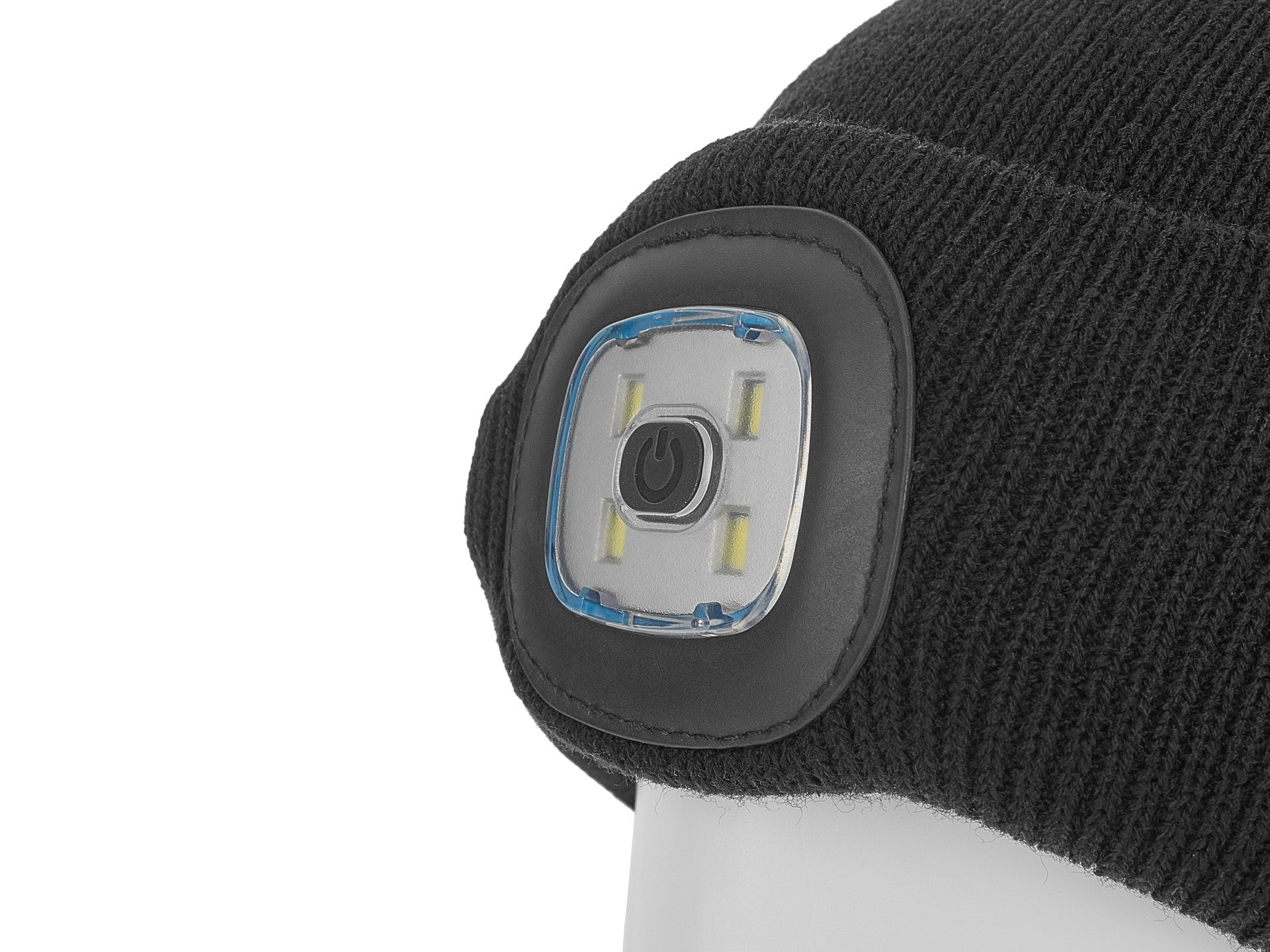 CACIULA DE IARNA CU LANTERNA LED REINCARCABILA, NEGRU