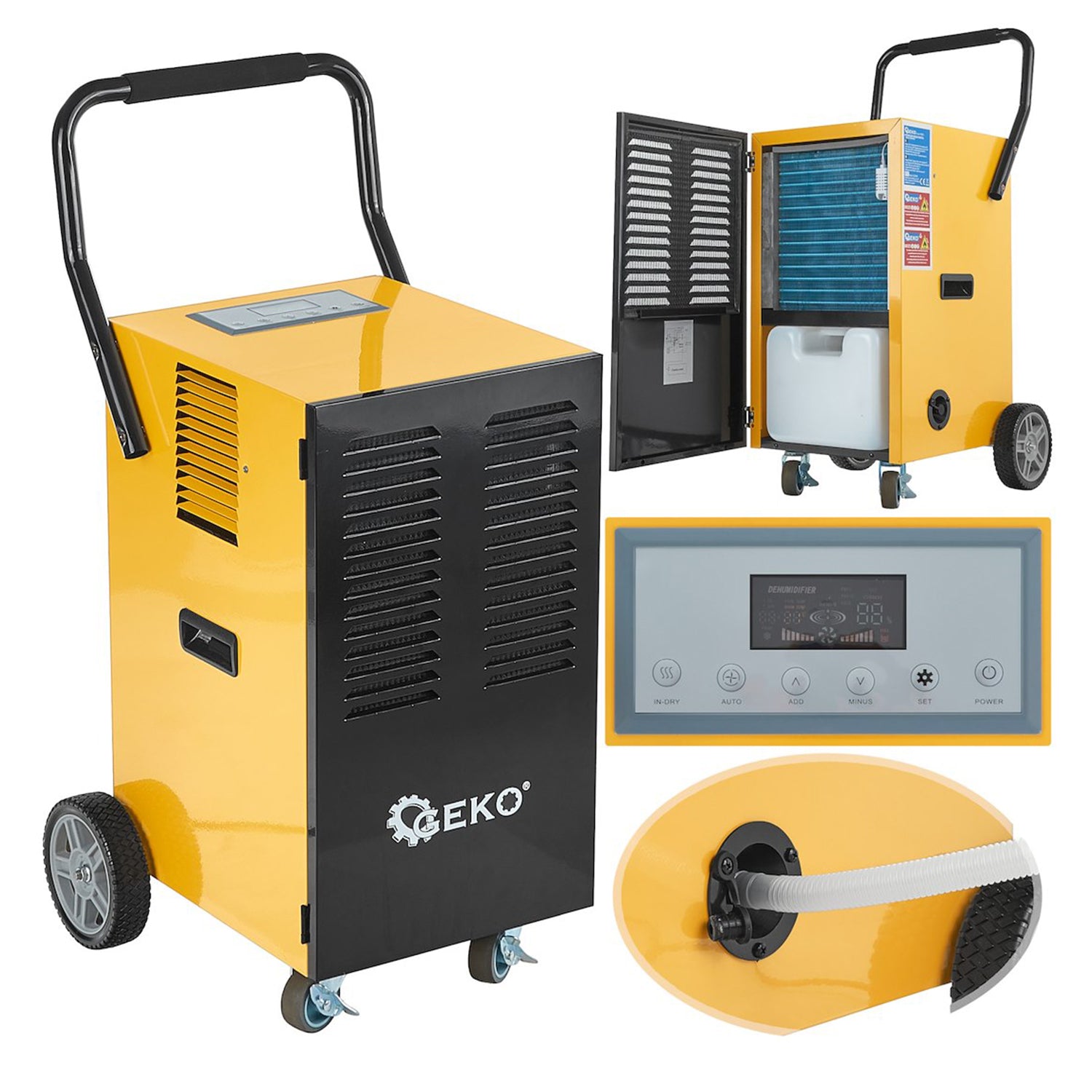 Dezumidificator de aer industrial 50l/24h 50-120m2 650W