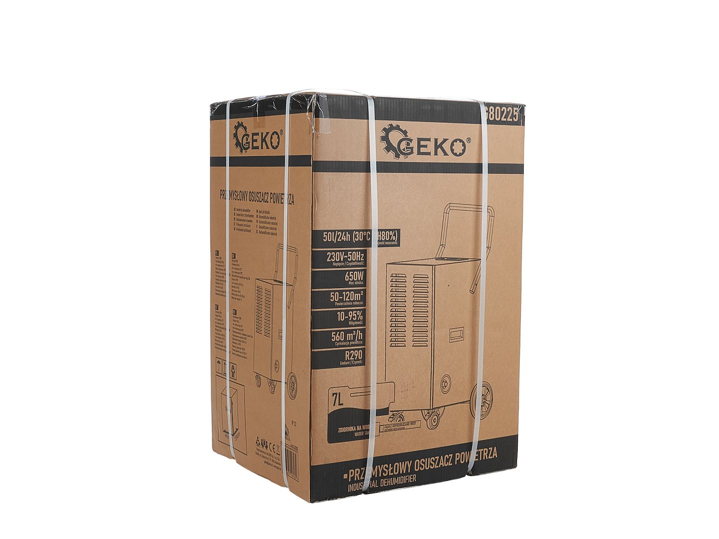 Dezumidificator de aer industrial 50l/24h 50-120m2 650W