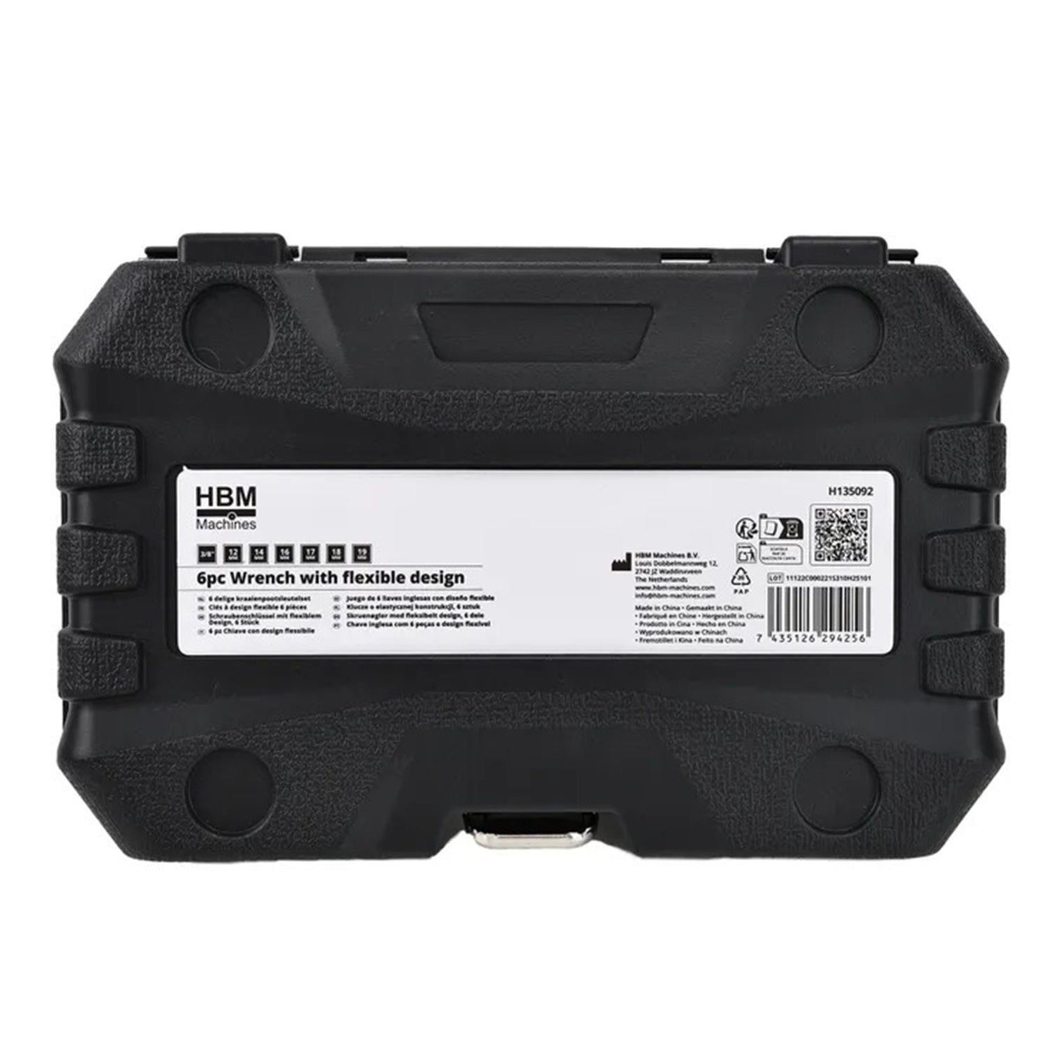 SET DE 6 CHEI TUBULARE 3/8 CU ARTICULATIE PENTRU CONDUCTE 12-19MM HBM