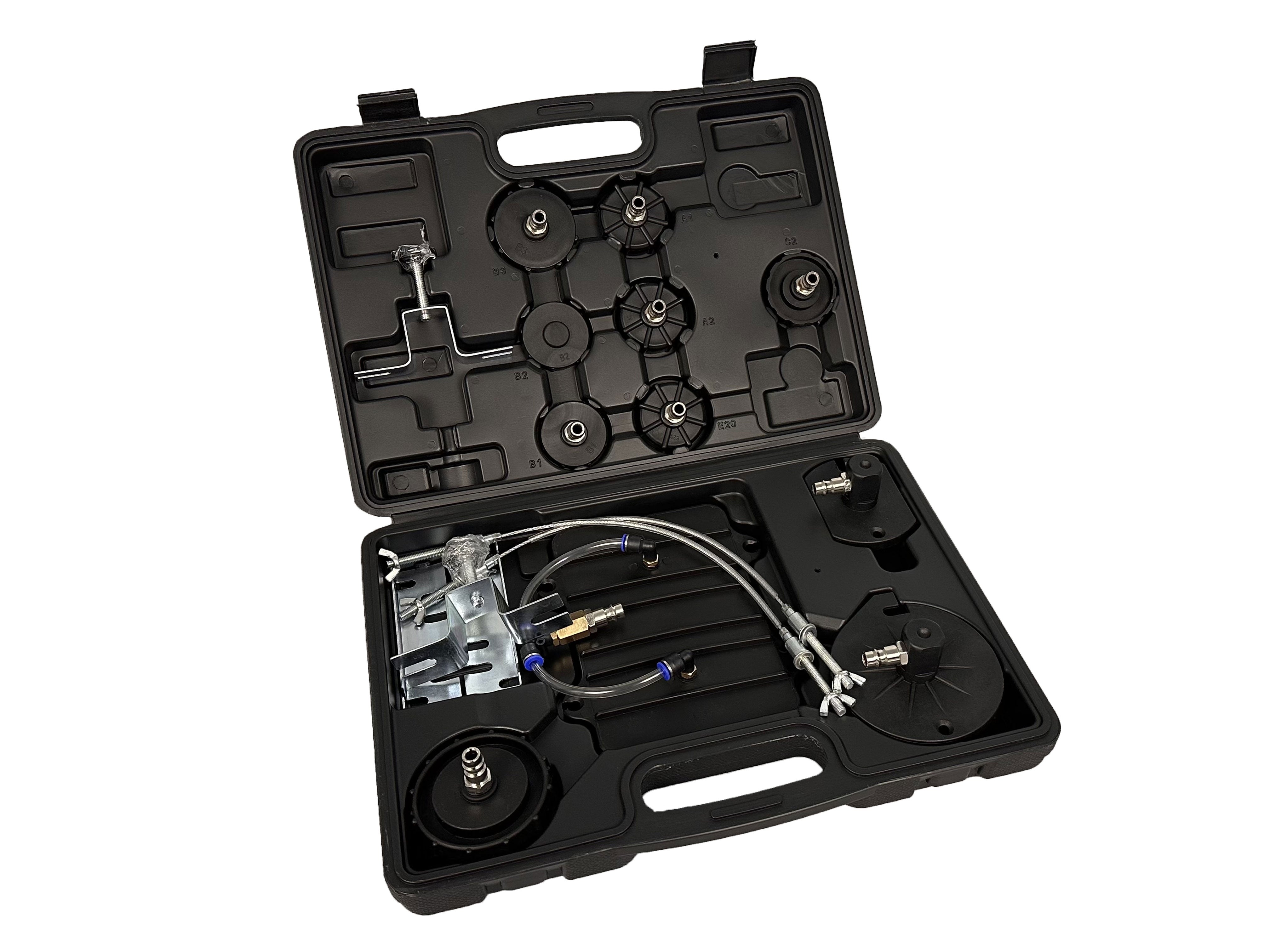 Dispozitiv de aerisit si schimbat lichid de frana universala cu adaptoare GEBO TOOLS