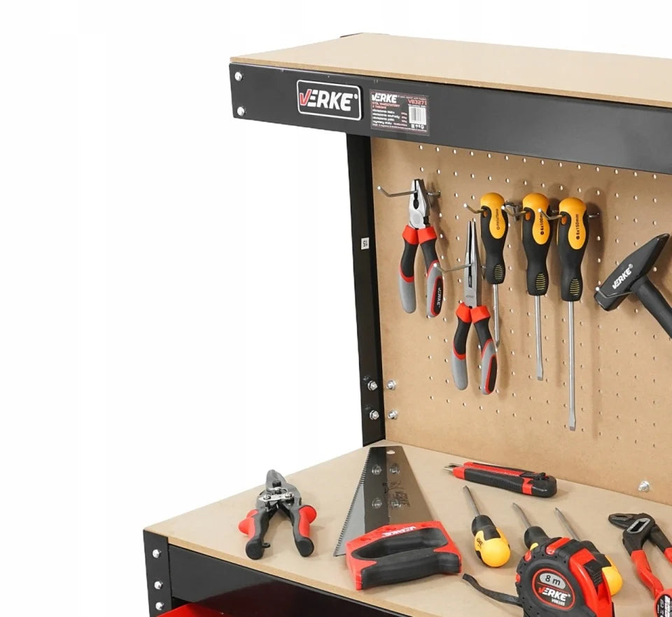 BANC DE LUCRU CU PANOU SI SERTARE 80 X 40 X 140CM - VERKE