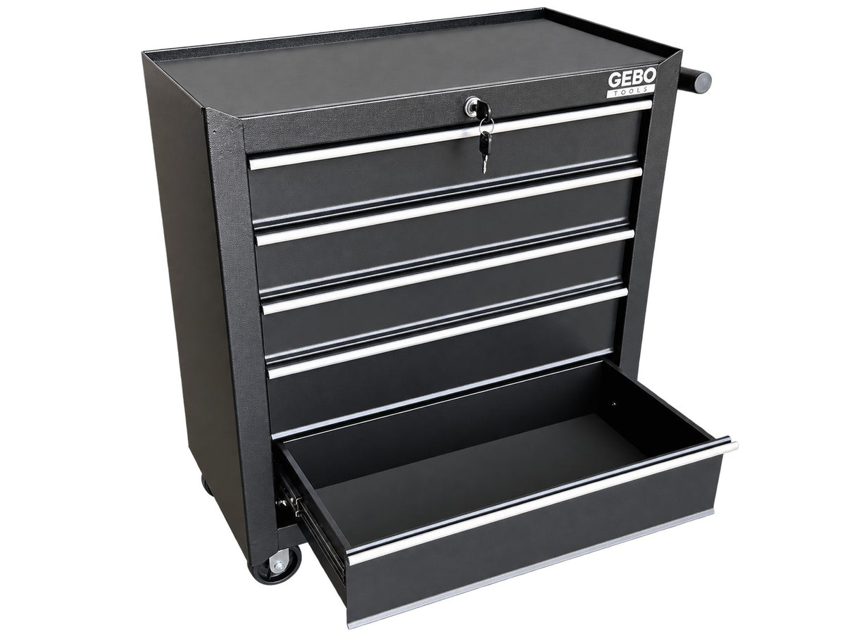Dulap scule 5 sertare negru GEBO TOOLS