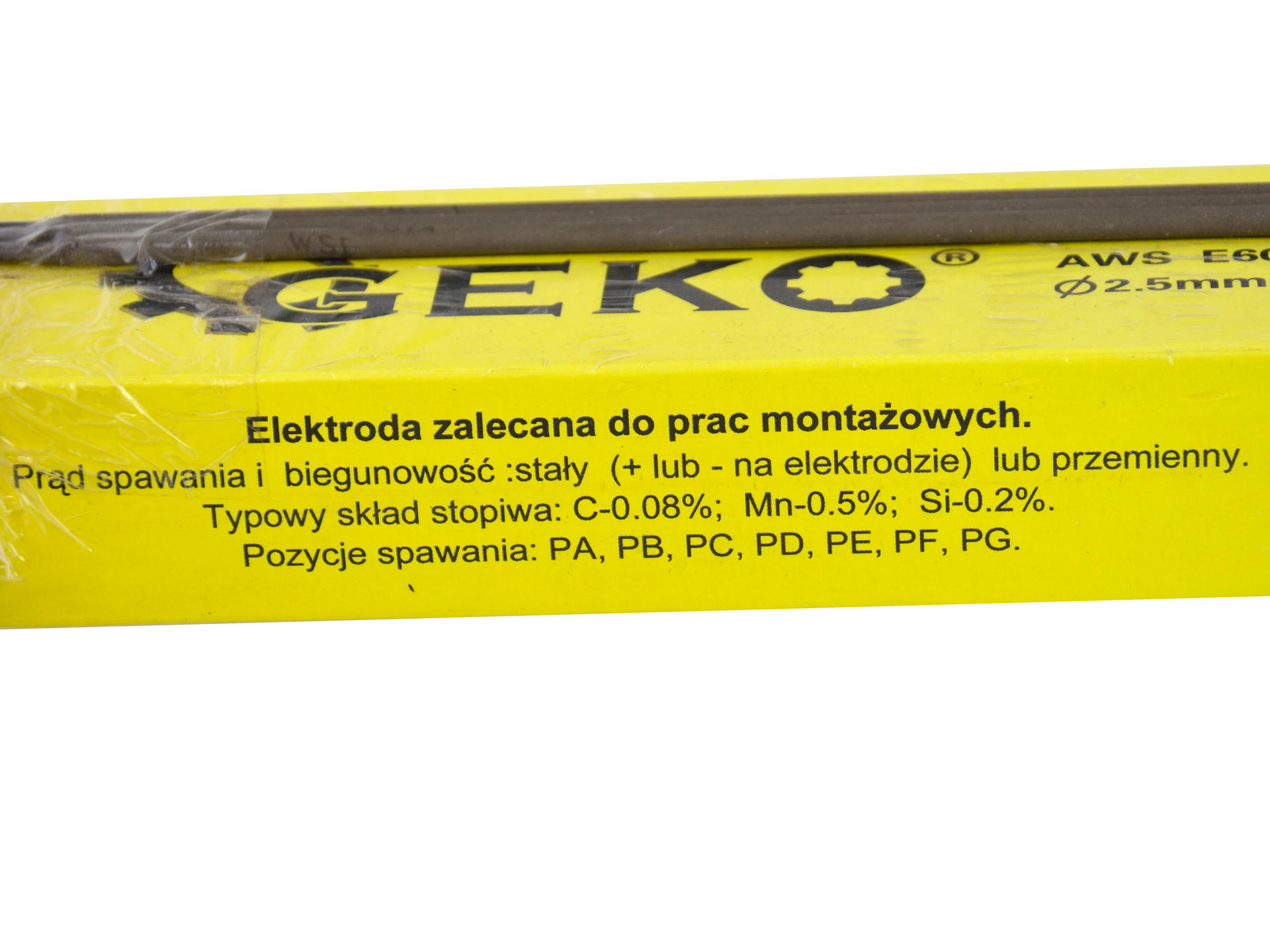 Electrozi de sudura aws e6013 2.5 mm x300 mm rutil-celuloza