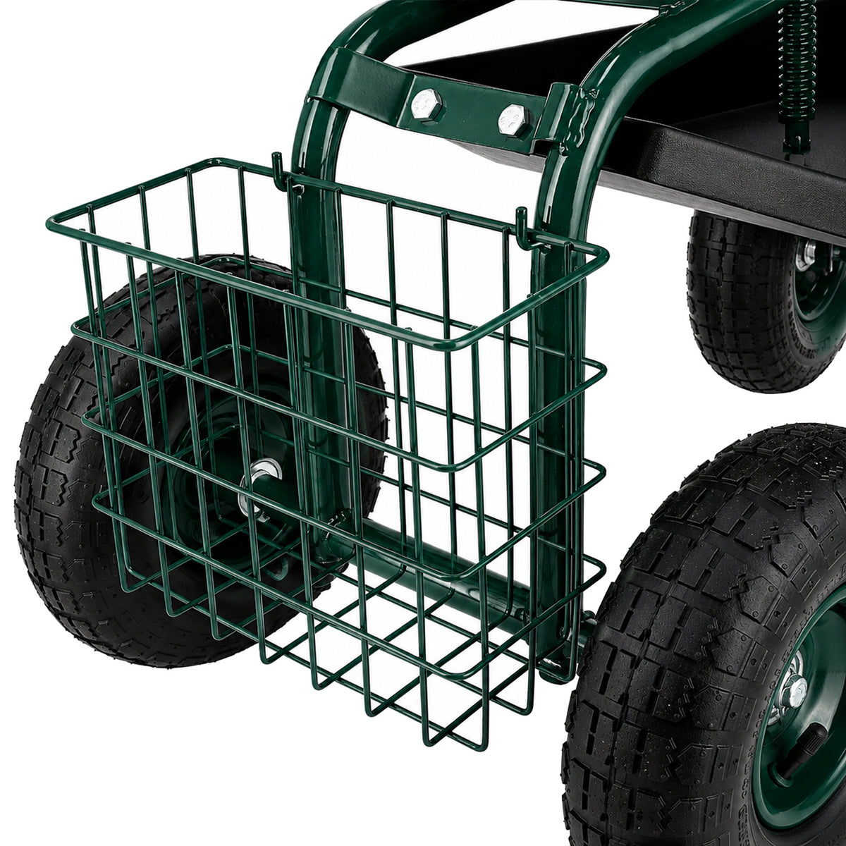 Carucior de gradina cu scaun rotativ 360°
