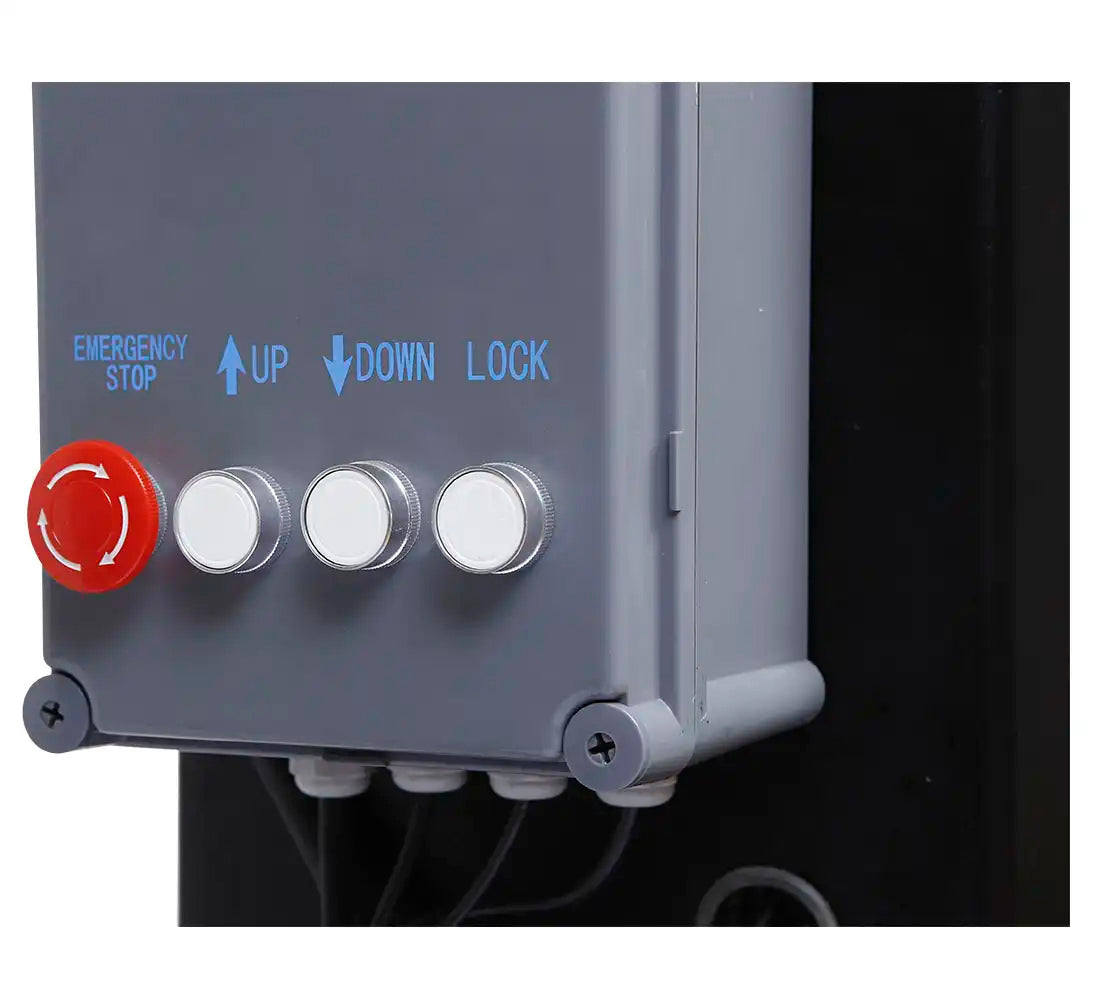 ELEVATOR AUTO 2 COLOANE 4T CU DEBLOCARE AUTOMATA ELECTROHIDRAULICA CU BRATE SIMETRICE 3 SEGMENTI 230V L-240F REDATS + ULEI GRATIS