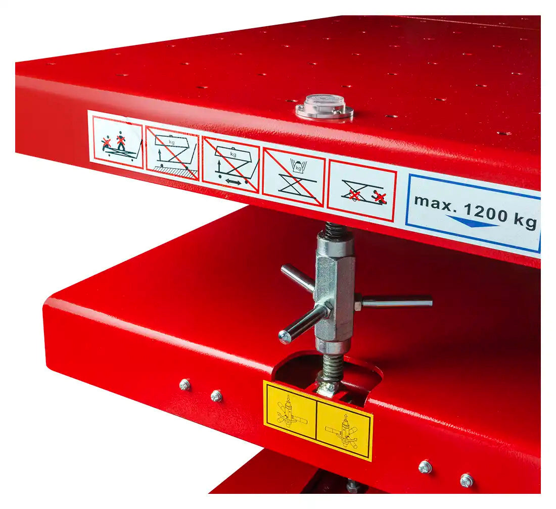 CARUCIOR HIDRAULIC CU MASA PENTRU RIDICAREA SI COBORAREA BATERIILOR AUTO ELECTRICE EV 1200KG LE-220 REDATS