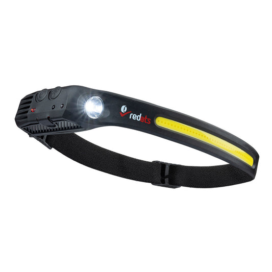 LANTERNA LED FRONTALA DE CAP CU SENZOR FH-200 CU LED, ACUMULATOR REINCARCABIL 1200mAh