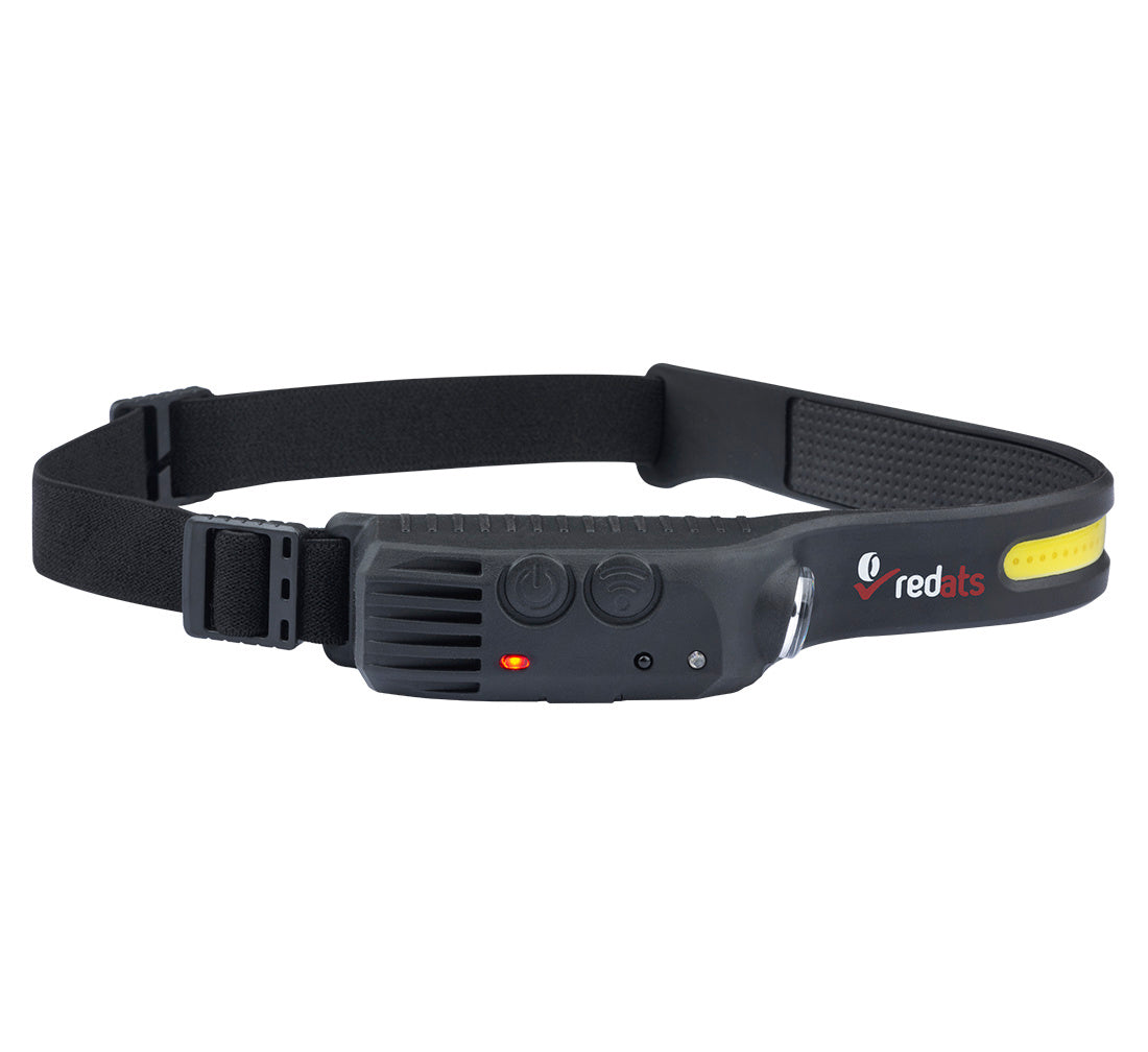 LANTERNA LED FRONTALA DE CAP CU SENZOR FH-200 CU LED, ACUMULATOR REINCARCABIL 1200mAh