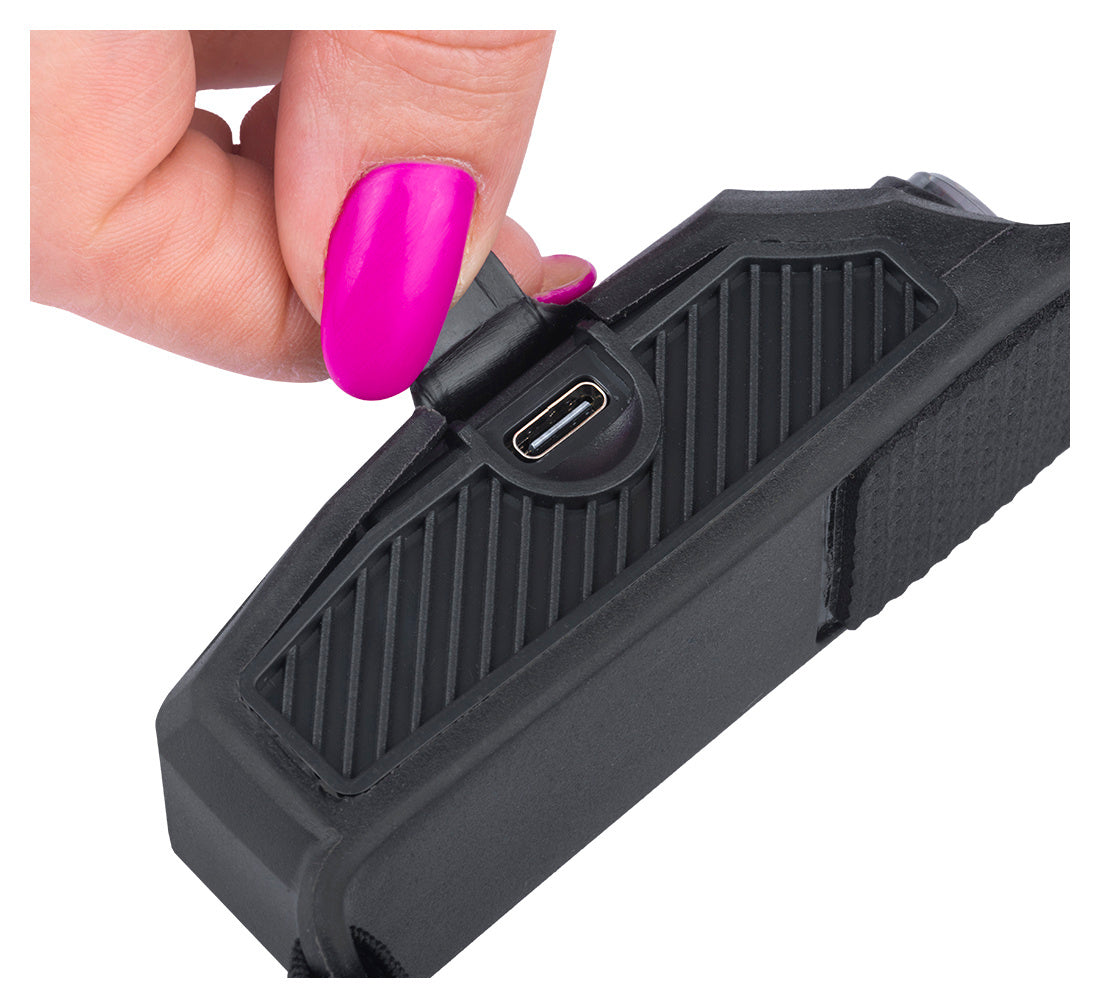 LANTERNA LED FRONTALA DE CAP CU SENZOR FH-200 CU LED, ACUMULATOR REINCARCABIL 1200mAh