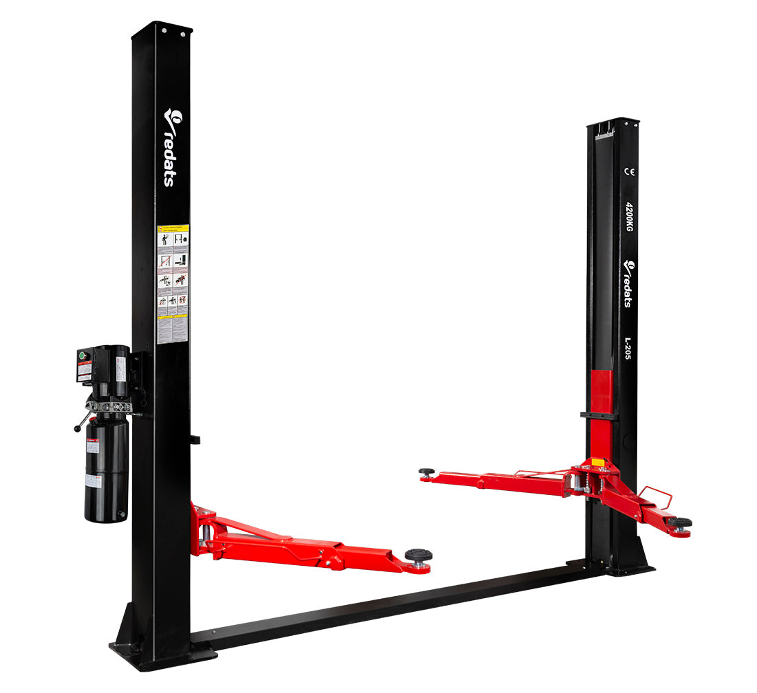 ELEVATOR AUTO 2 COLOANE 4,2T CU DEBLOCARE MANUALA ELECTROHIDRAULICA 380V REDATS + ULEI GRATIS