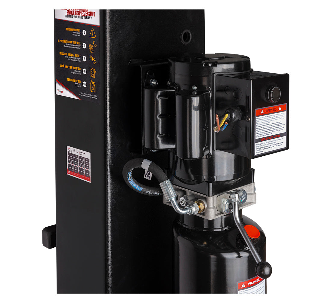 ELEVATOR AUTO 2 COLOANE 4,2T CU DEBLOCARE MANUALA ELECTROHIDRAULICA 230V REDATS + ULEI GRATIS