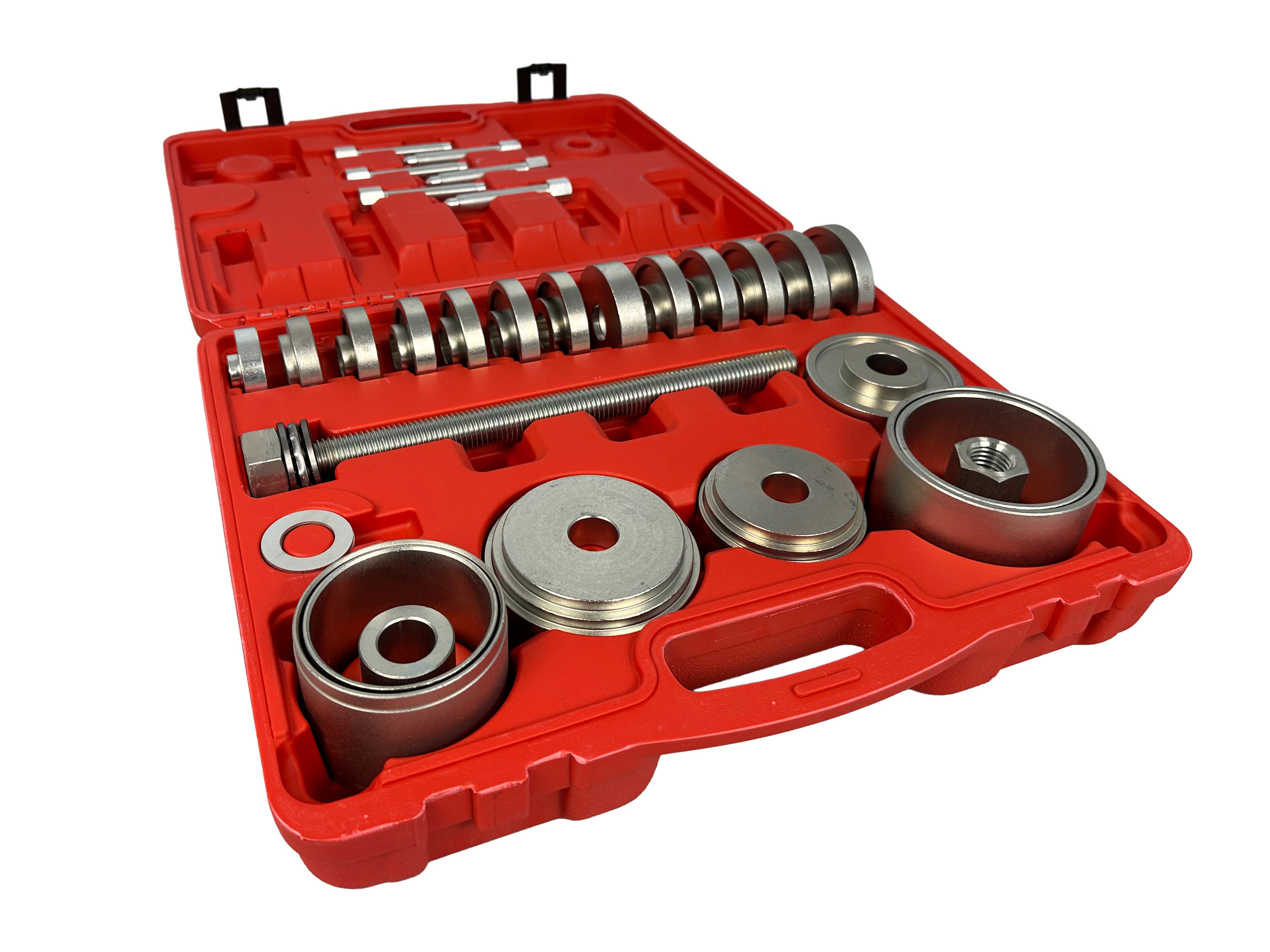 Extractor presa pentru bucse rulmenti de butuci de roti fuzeta, adaptoare 50-102mm 34 piese GEBO TOOLS