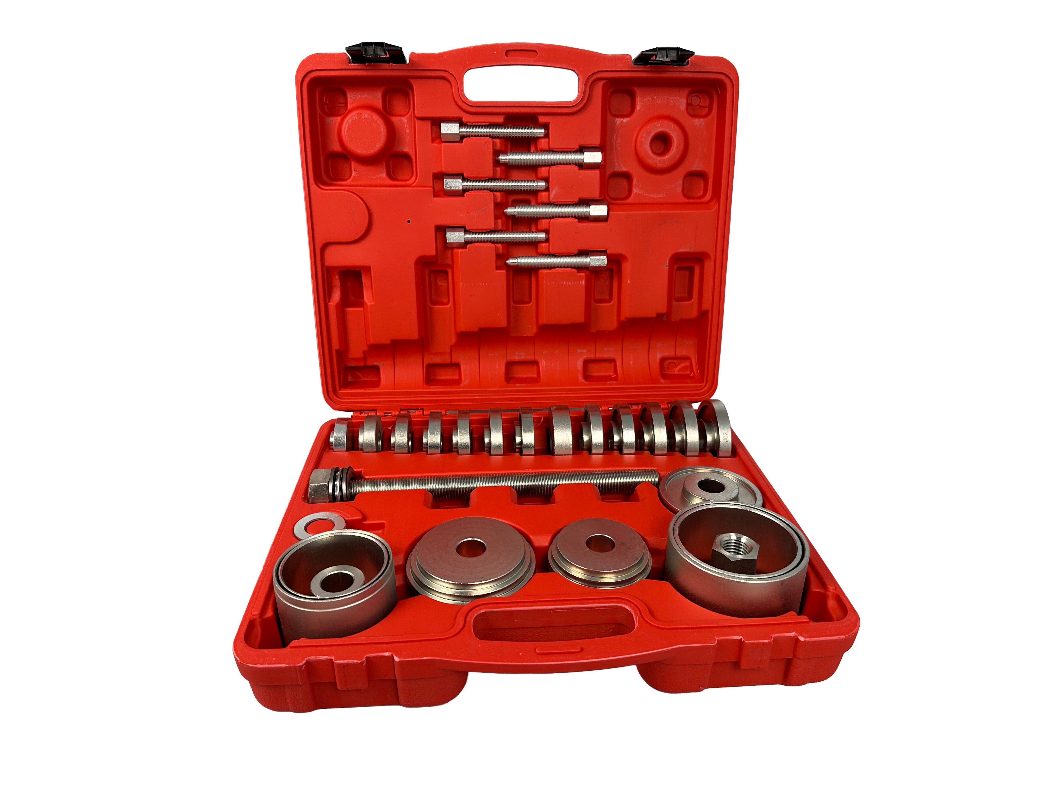 Extractor presa pentru bucse rulmenti de butuci de roti fuzeta, adaptoare 50-102mm 34 piese GEBO TOOLS