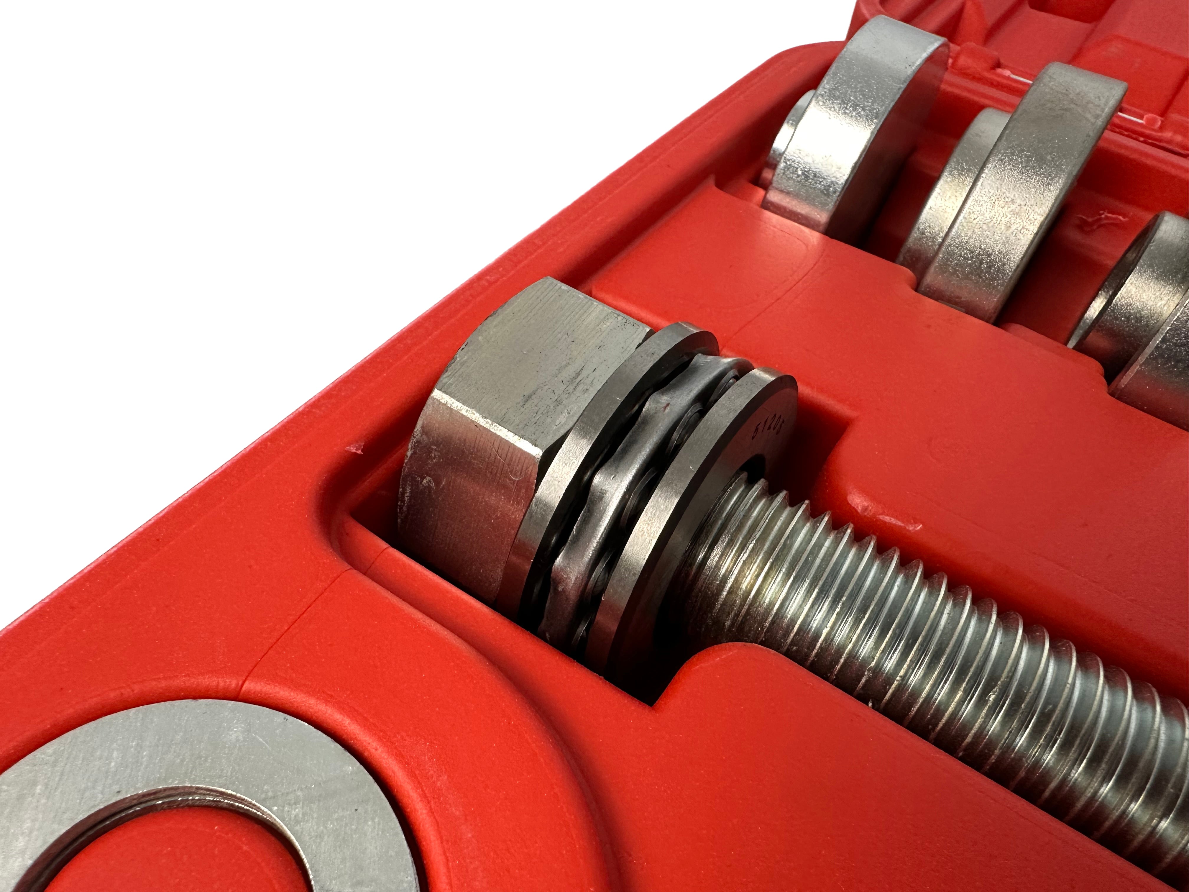 Extractor presa pentru bucse rulmenti de butuci de roti fuzeta, adaptoare 50-102mm 34 piese GEBO TOOLS