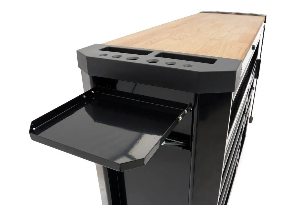 DULAP METALIC PROFESIONAL 10 SERTARE CARUCIOR MOBIL BANC DE LUCRU 147CM, BLAT LEMN MASIV HBM OLANDA