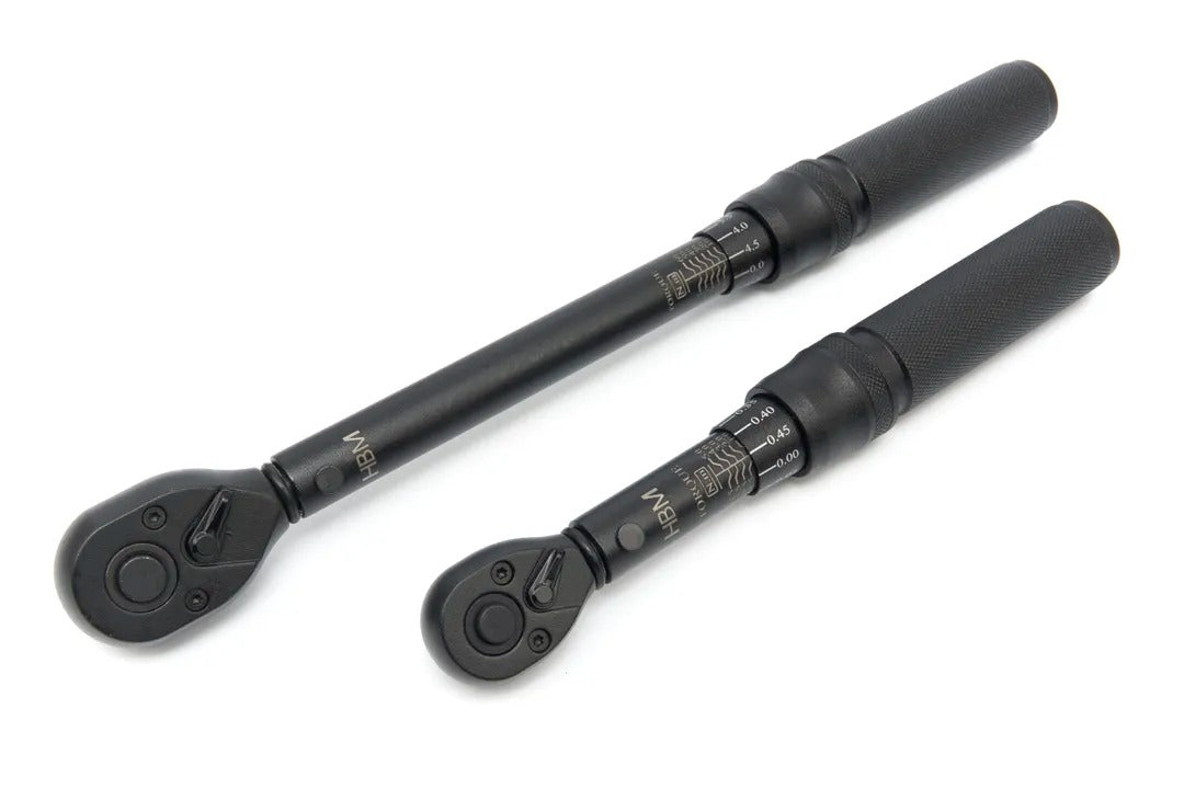 TRUSA CHEIE DINAMOMETRICA 1/4'' SI 3/8'' DE PRECIZIE 1-5Nm, 10-60Nm 55 PIESE HBM