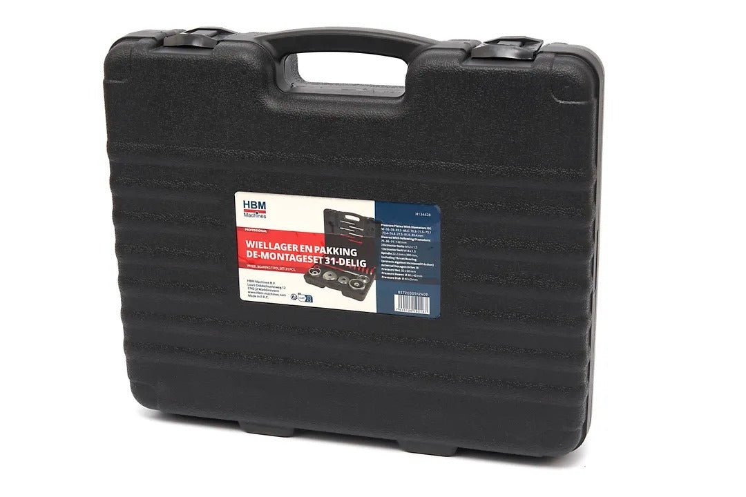 EXTRACTOR PRESA PENTRU BUCSE RULMENTI DE BUTUCI DE ROTI FUZETA, ADAPTOARE 31 PIESE HBM