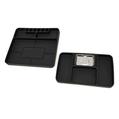 SET 2 CUTII ORGANIZARE SCULE 272X240X25 MM, ROBUSTE, MAGNETICE, PENTRU DEPOZITARE UNELTE ȘI PIESE, HBM OLANDA