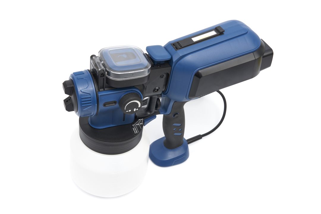 PULVERIZATOR PISTOL ELECTRIC PENTRU VOPSIT 550W 1500ML, CU LUMINA LED