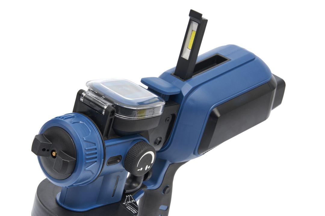 PULVERIZATOR PISTOL ELECTRIC PENTRU VOPSIT 550W 1500ML, CU LUMINA LED