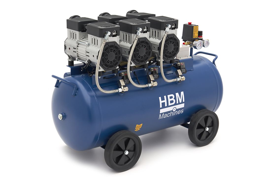 COMPRESOR SILENTIOS ZGOMOT REDUS FARA ULEI 90L HBM MACHINES