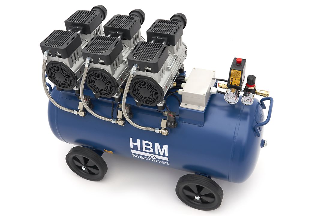 COMPRESOR SILENTIOS ZGOMOT REDUS FARA ULEI 90L HBM MACHINES