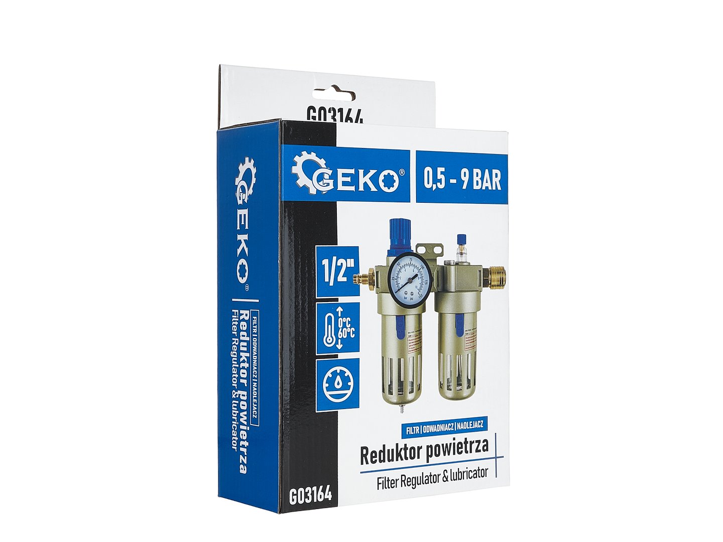 Filtru de aer cu separator de apa si lubrifiere si regulator de presiune 1/2