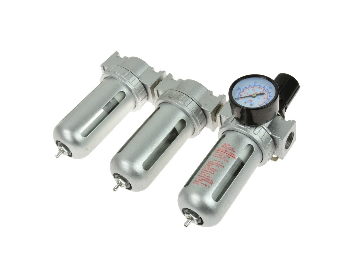 Filtru de aer triplu cu regulator presiune GEKO