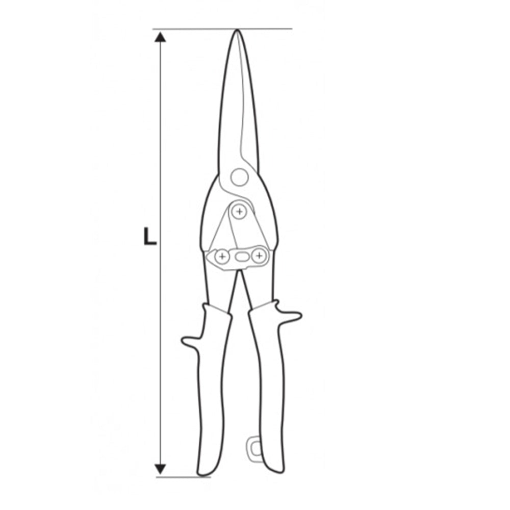 Foarfeca dreapta pentru taiat tabla 250mm TOPMASTER